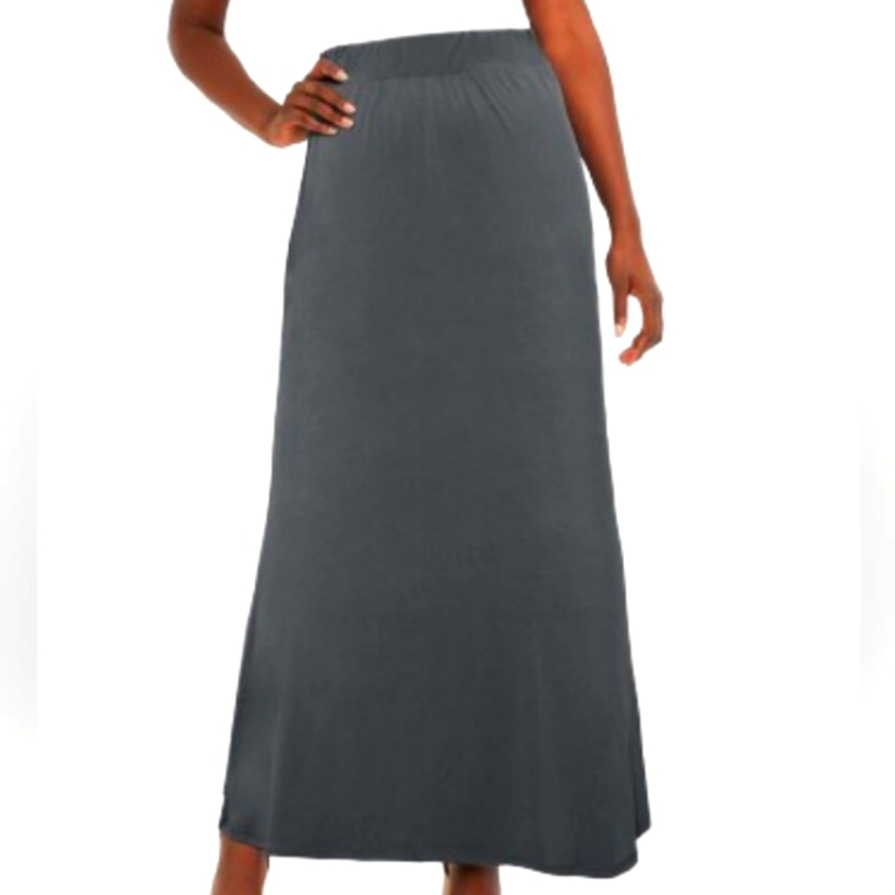 Anthony Richards Gray Maxi Skirt Sz 3X